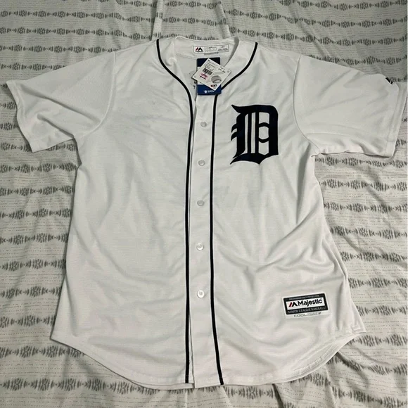 Vintage New Era Men's Large Jordan Zimmermann Detroit Tigers Authentic Jersey